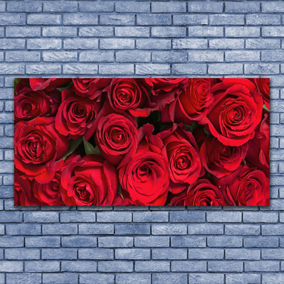 Quadro su tela Fiori della natura delle rose rosse