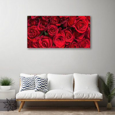 Quadro su tela Fiori della natura delle rose rosse