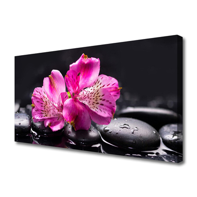 Quadro su tela Zen Spa Pietre Fiori