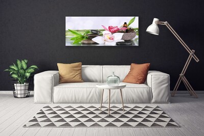 Quadro su tela Fiori di orchidea bambù