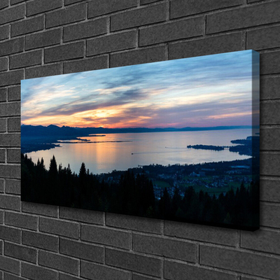 Quadro su tela Paesaggio della spiaggia dell'oceano