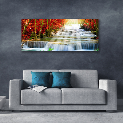 Foto quadro su tela Cascata della foresta naturale