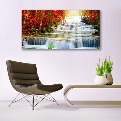 Foto quadro su tela Cascata della foresta naturale