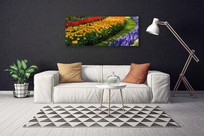 Quadro su tela Fiori del giardino dei tulipani