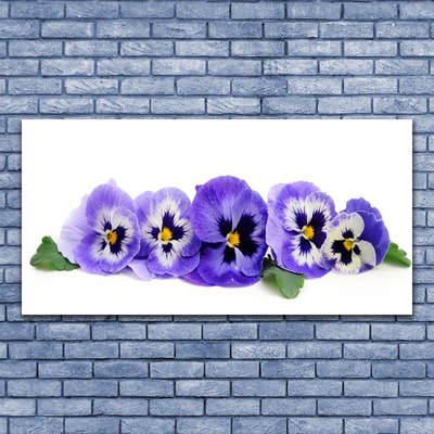 Quadro su tela Petali di fiori di viole del pensiero