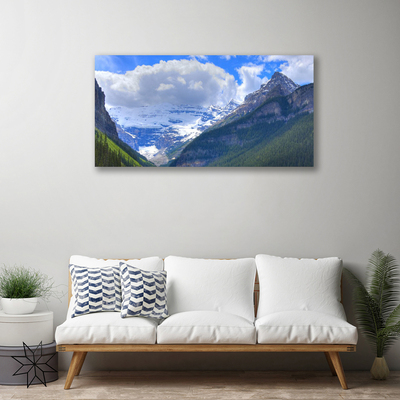 Quadro su tela Paesaggio di montagne