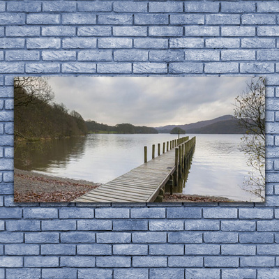 Foto quadro su tela Ponte di architettura del lago