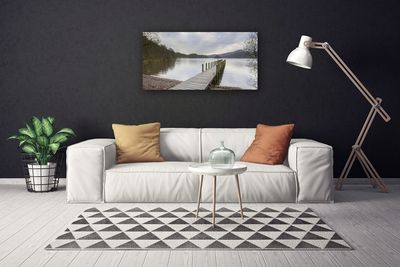 Foto quadro su tela Ponte di architettura del lago