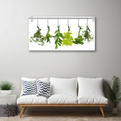 Stampa quadro su tela Foglie di erbe naturali