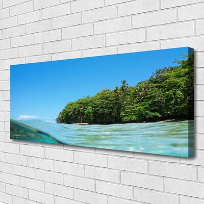 Quadro su tela Paesaggio dell'albero del mare