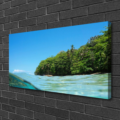 Quadro su tela Paesaggio dell'albero del mare