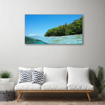 Quadro su tela Paesaggio dell'albero del mare