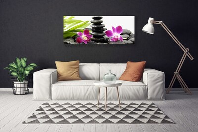 Quadro su tela Zen Spa pietre orchidea