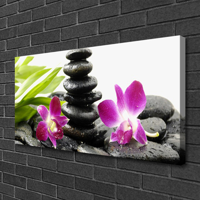 Quadro su tela Zen Spa pietre orchidea