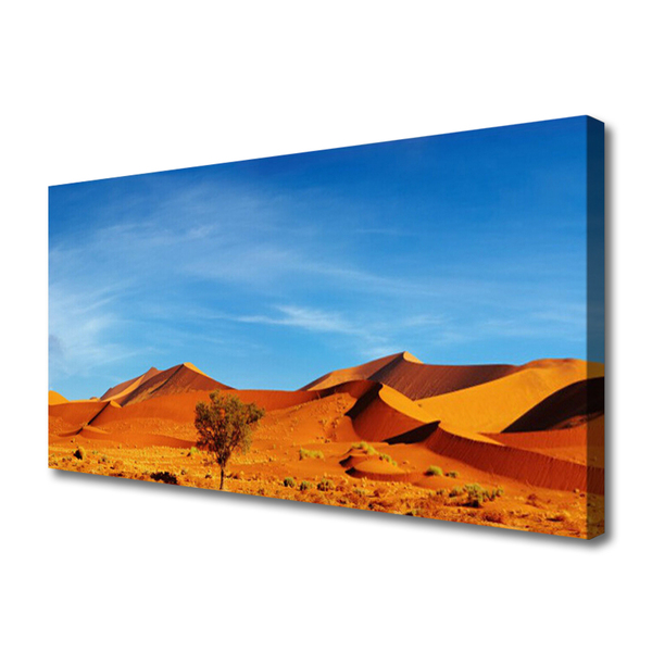 Quadro su tela Paesaggio di sabbia del deserto