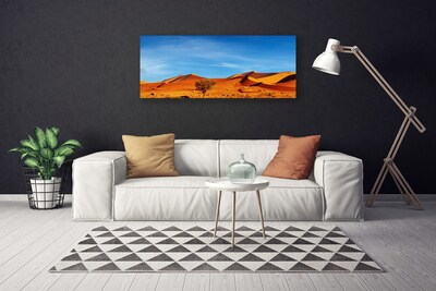 Quadro su tela Paesaggio di sabbia del deserto