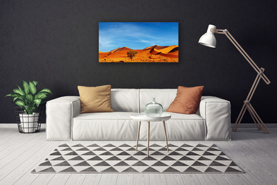 Quadro su tela Paesaggio di sabbia del deserto