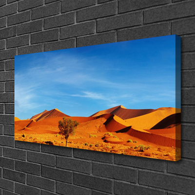 Quadro su tela Paesaggio di sabbia del deserto