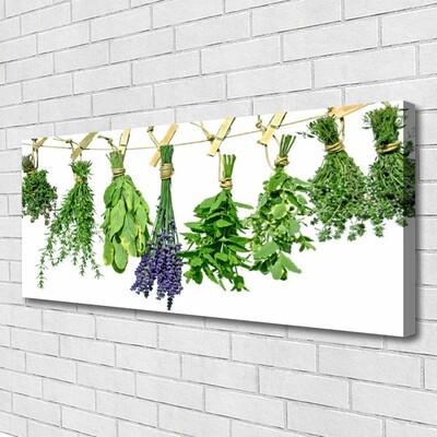 Quadro su tela Petali di fiori di erbe