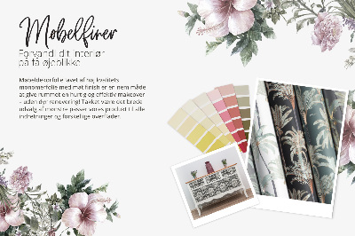 Adesivo per mobili Flora dai colori pastello