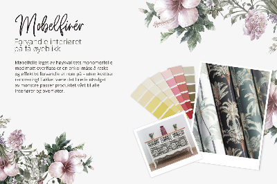 Adesivo per mobili Flora dai colori pastello
