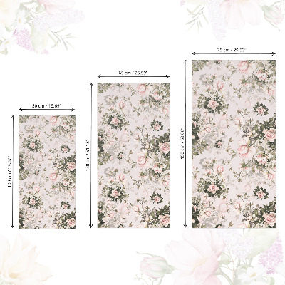 Adesivo per mobili Fiori vintage