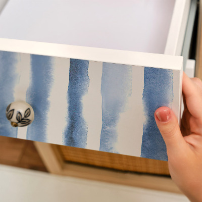Carta per rivestire i mobili Strisce blu