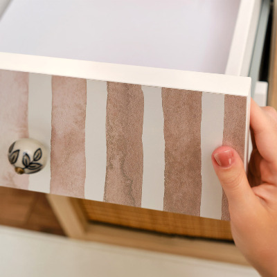 Pellicola per mobili Strisce beige