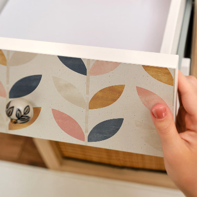 Carta per rivestire i mobili Motivo a foglie