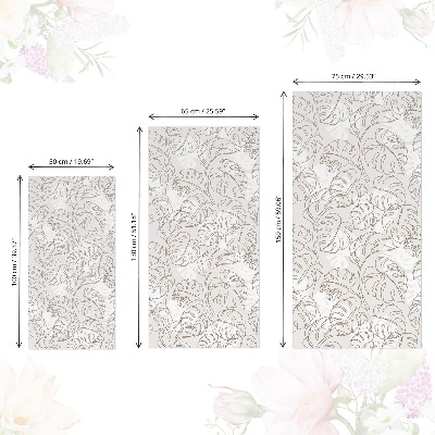 Carta per rivestire i mobili Foglie di monstera