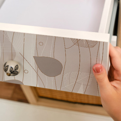 Carta da parati per mobili Motivo a foglie