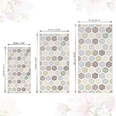 Carta da parati per mobili Mosaico esagonale