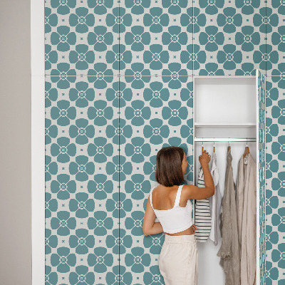 Carta per rivestire i mobili Geometria floreale