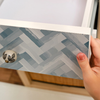 Carta da parati per mobili Spina di pesce grigia