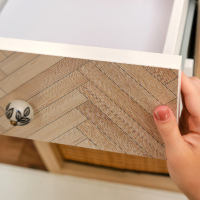 Carta per rivestire i mobili Spina di pesce in legno