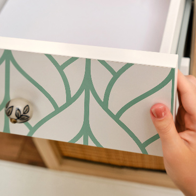 Pellicola adesiva per mobili Foglie geometriche