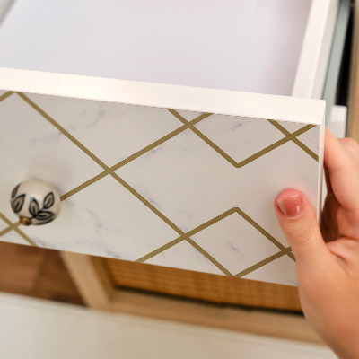 Carta per rivestire i mobili Geometria del marmo