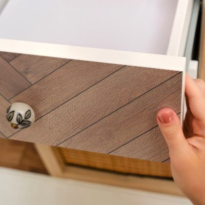 Pellicola adesiva per mobili Spina di pesce in legno