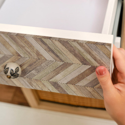 Adesivo per mobili Un motivo a spina di pesce senza tempo.