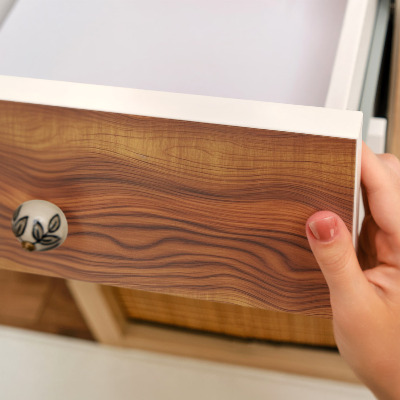 Carta da parati per mobili Onde di legno