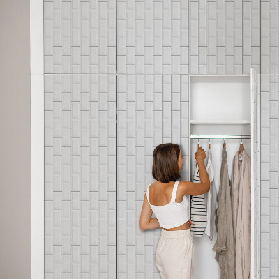 Pellicola per mobili Piastrelle bianche