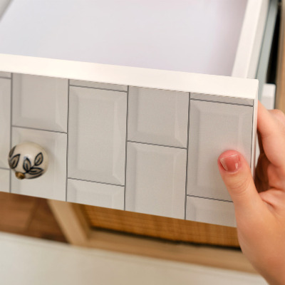 Pellicola per mobili Piastrelle bianche