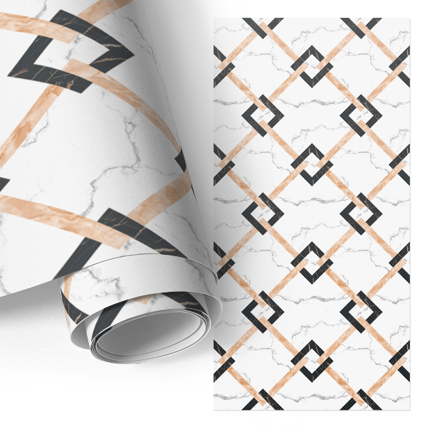 Pellicola per mobili Treccia su marmo