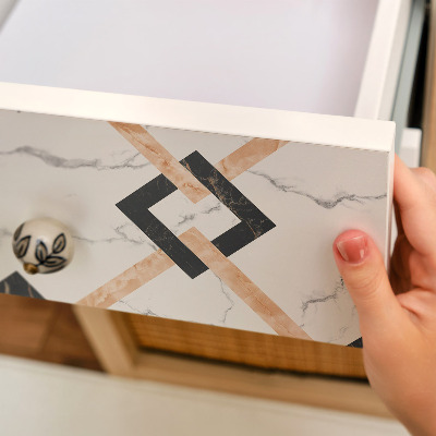 Pellicola per mobili Treccia su marmo