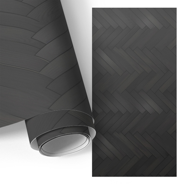 Carta adesiva per mobili Spina di pesce scura