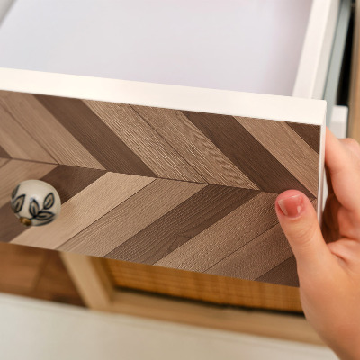 Carta adesiva per mobili Spina di pesce in legno