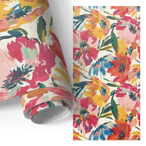 Carta per rivestire i mobili Caleidoscopio colorato