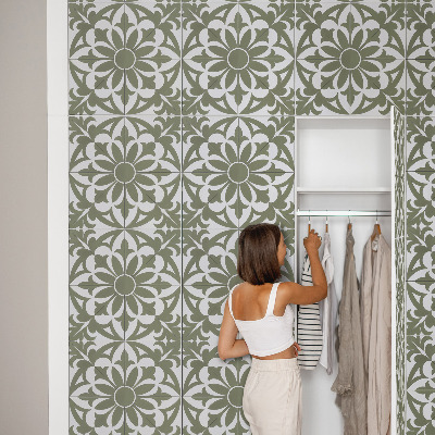 Pellicola adesiva per mobili Foglie verdi