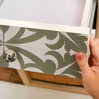 Pellicola adesiva per mobili Foglie verdi