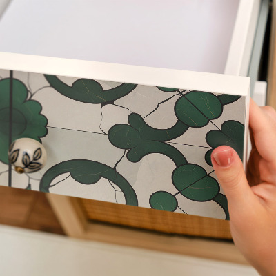 Adesivo per mobili Ornamenti verdi